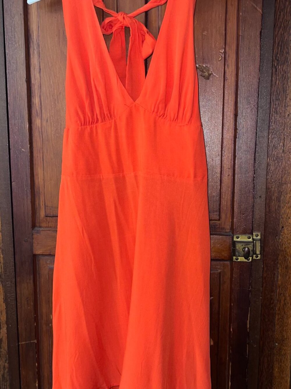 Wild Fable Orange Halter Sundress for Cocktail Day Party Sundress - Picture 11 of 11